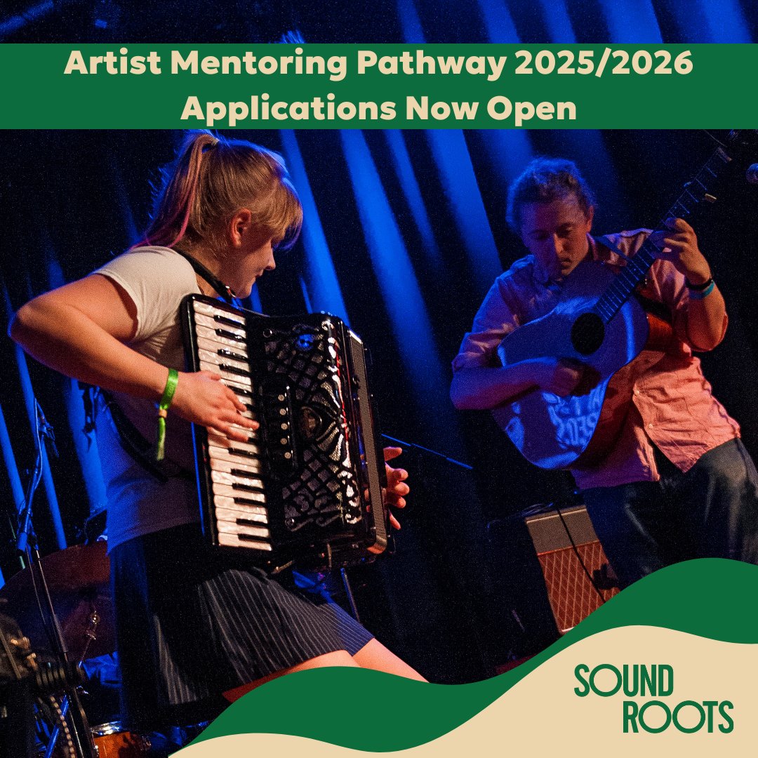 The Sound Roots Artist Mentoring Pathway open now to emerging Folks, Roots and Acoustic artists